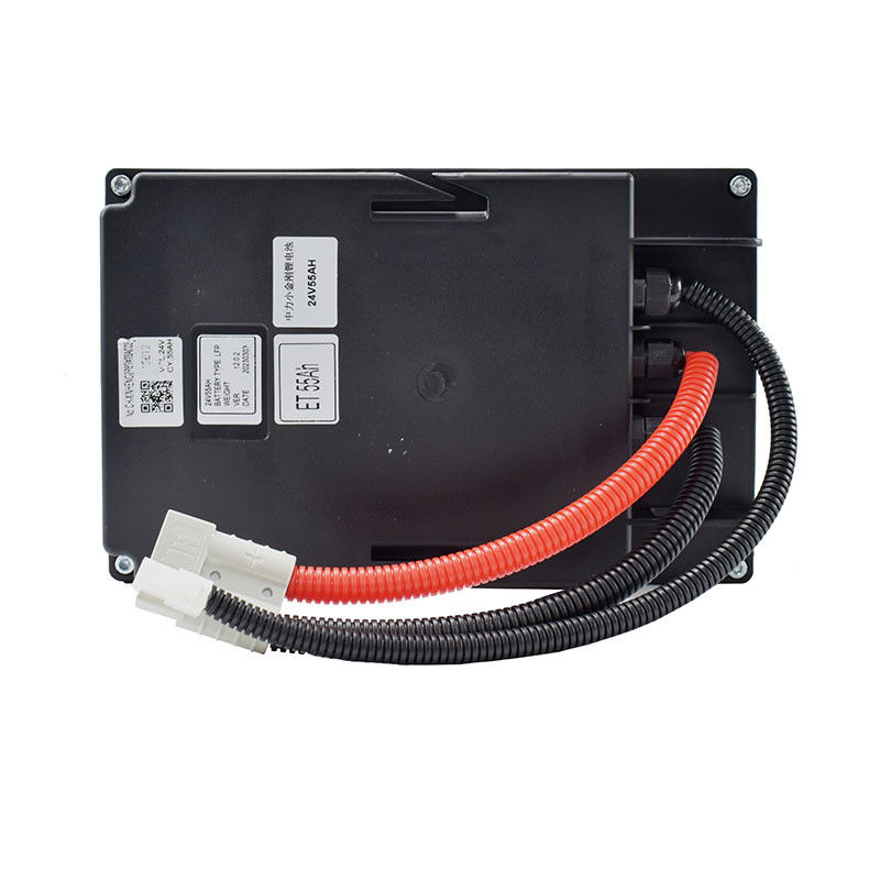 Batería de litio de camión de paletas negro con voltaje de 24 V para aumentar la productividad