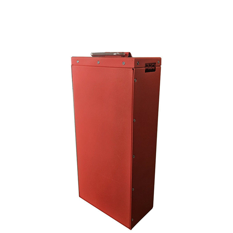 Batería de litio roja de montacargas de larga duración con capacidad de 60Ah y tamaño de 330*305*120mm