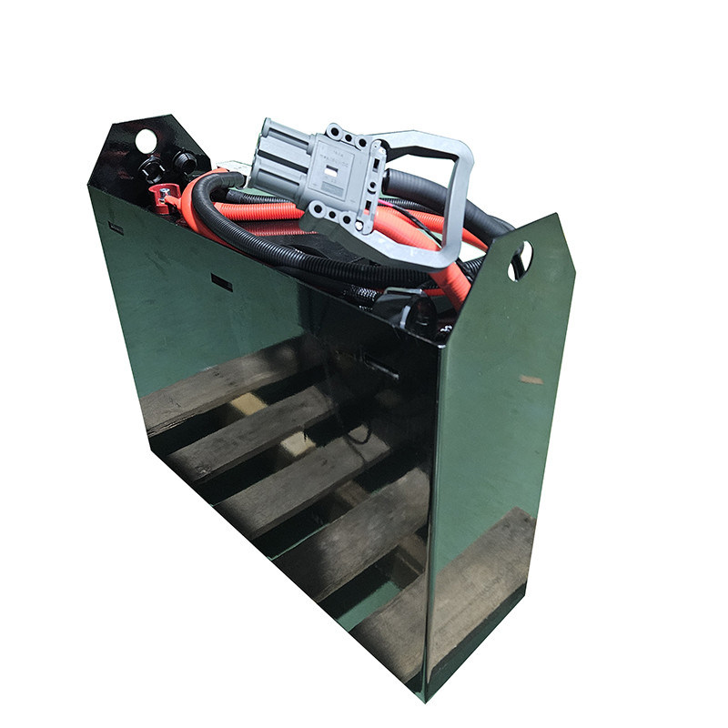 25.6V batería de litio de camión elevador negro para un aspecto profesional y elegante