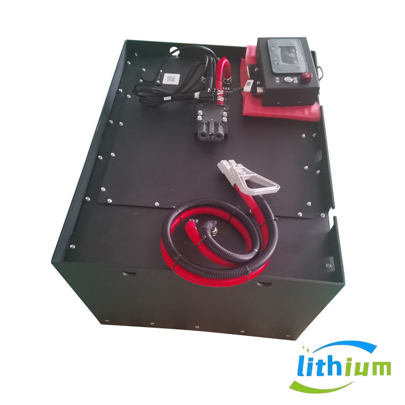 51.2V 346ah Batería de montacargas de hierro de litio con batería de almacenamiento Cargador de batería 830X630X465mm