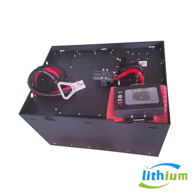 51.2V 346ah Batería de montacargas de hierro de litio con batería de almacenamiento Cargador de batería 830X630X465mm