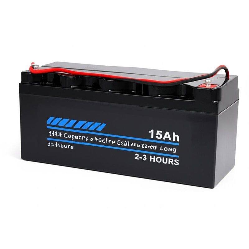 Batería eléctrica de alta capacidad de 15Ah para un tiempo de descarga largo de 2-3 horas